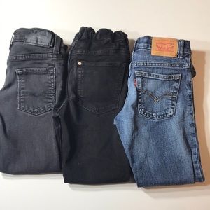 2 Levi’s and 1 H&M boy jeans